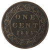 1895 Canada 1-Cent F-VF (F15)  Scratched, Cleaned or Impaired.