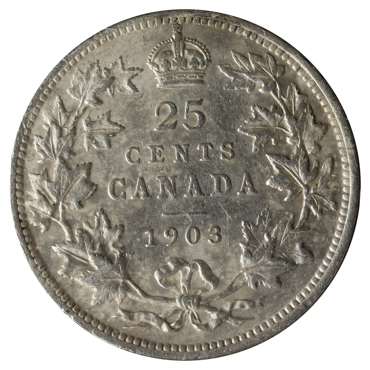 1903 Canada 25-Cents VF-EF (VF30) Impaired