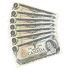 7x Sequential 1973 Canada $1 Crow-Bouey, 3 Letter Prefix, 7Pcs.
