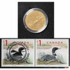 Pair of 2000 Canada Polar Bear & The Loon Coin and Stamp Sets (Impaired)