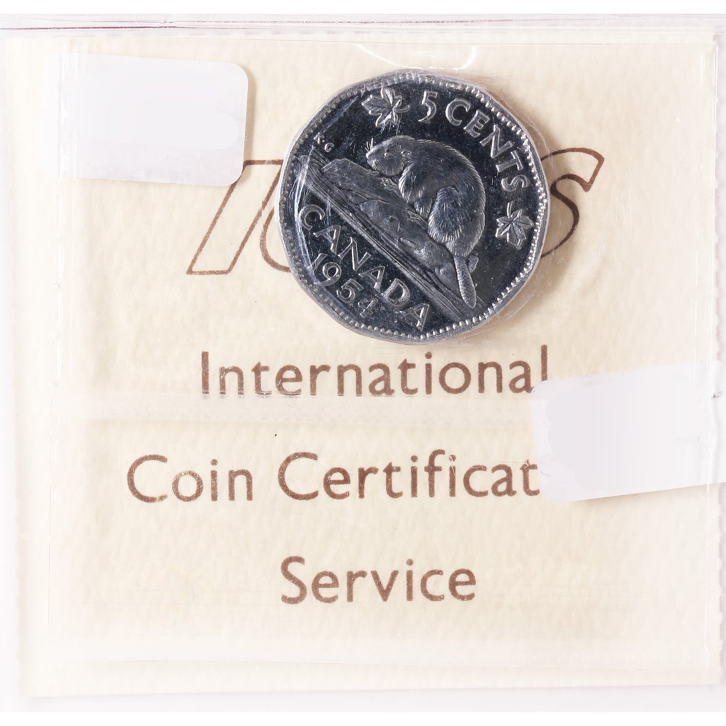 1954 SF Canada 5-Cents ICCS Certified PL-64 Cameo