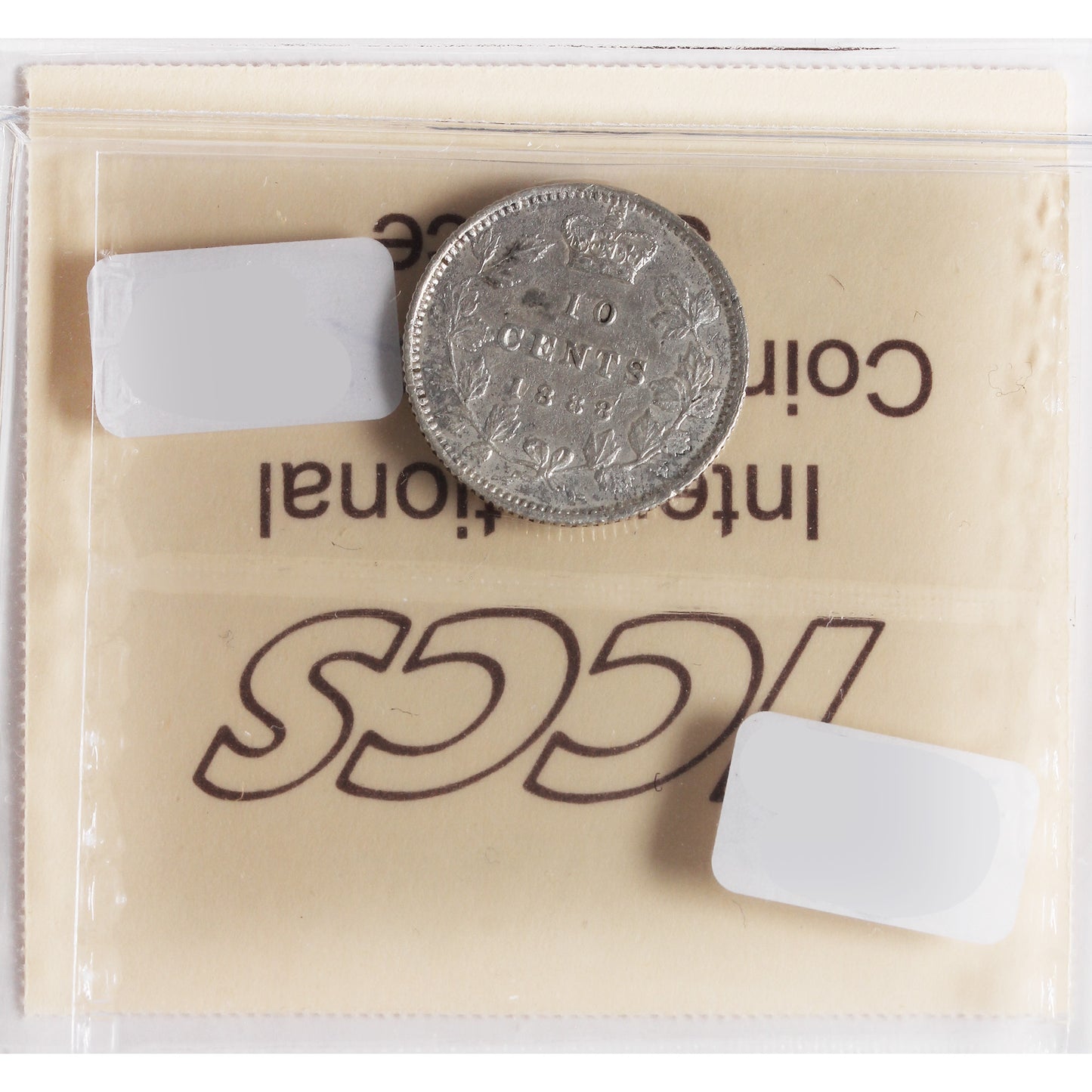 1888 Canada 10-Cents ICCS Certified EF-40 (Corrosion)