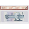 BC-56c-N1-iii 1986 Canada $5 Bonin-Thiessen, GPV, 4 Digit RADAR, BCS Cert CUNC64 Orig.