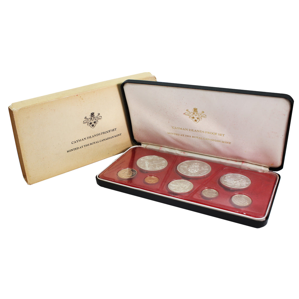 1973 Cayman Islands 8 Coin Proof Set (Impaired)