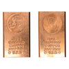 Pair of Indian Head Design .9995 Half Pound Copper
