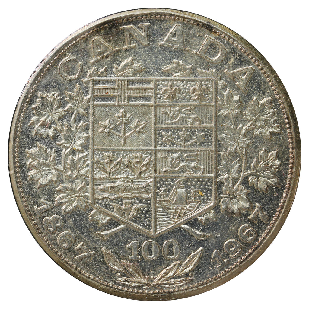 1967 Canada Centennial Fine Silver Medallion: Victoria Dei Gratia (Toned) No Tax