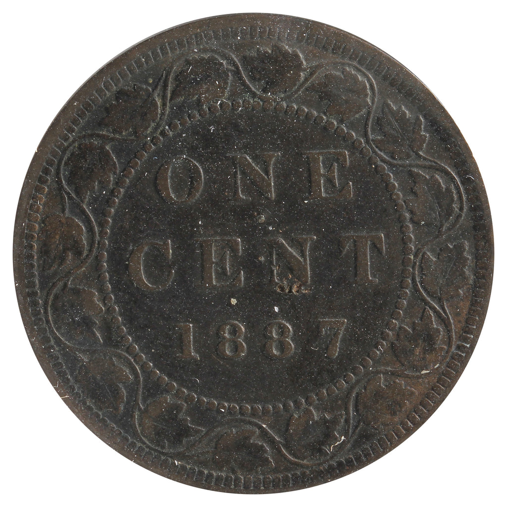 1887 Far 7 Canada 1-cent VF (VF20) Impaired