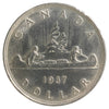 1937 Canada Dollar Brilliant Uncirculated (MS63) Scratched, Cleaned, or Impaired