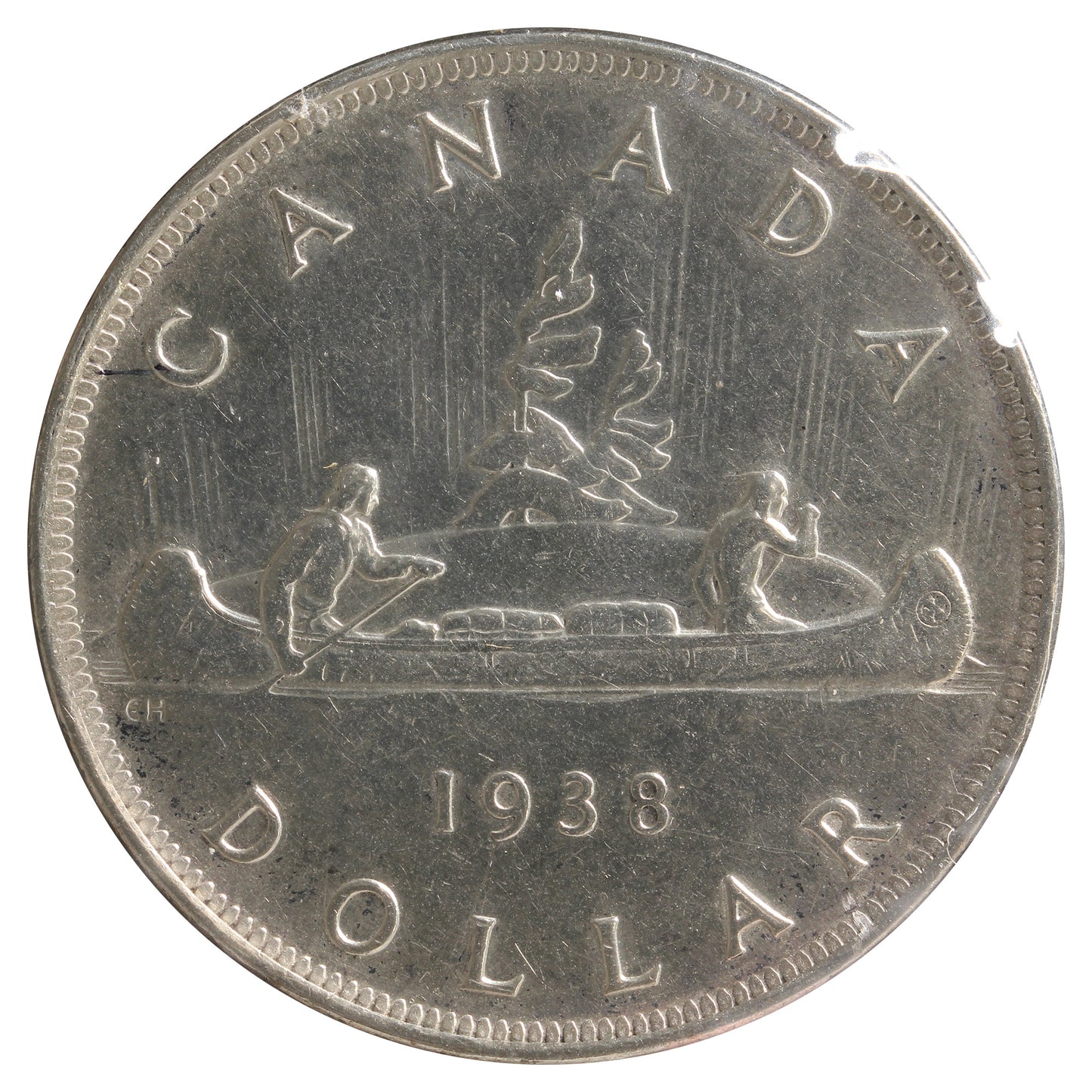 1938 Canada Dollar Very Fine (VF20) Cleaned