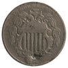 1866 USA Nickel F-VF (F-15) Impaired