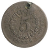 1866 USA Nickel F-VF (F-15) Impaired