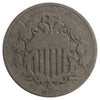 1867 Rays USA Nickel Very Good (VG-8) Scratched