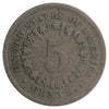 1867 Rays USA Nickel Very Good (VG-8) Scratched