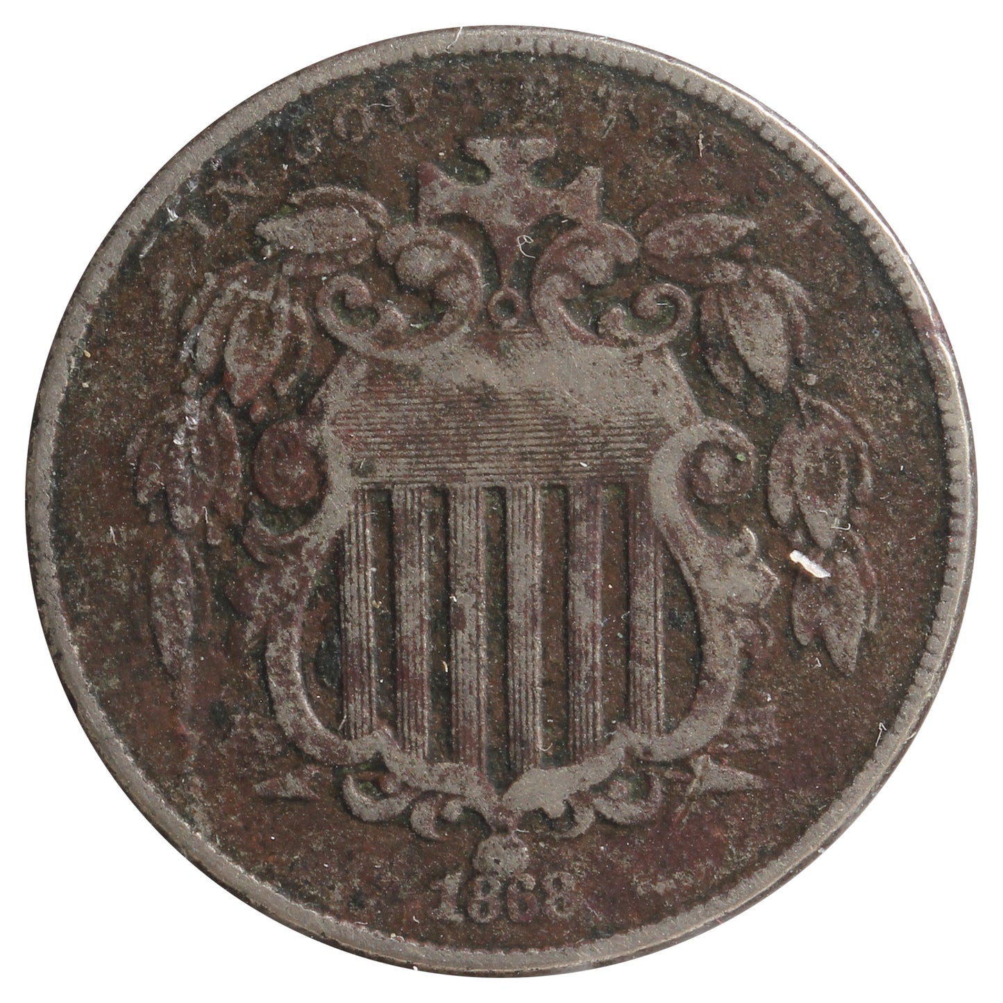 1868 USA Nickel Very Fine (VF-20) Impaired