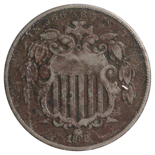 1868 USA Nickel Very Fine (VF-20) Impaired