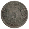 1869 USA Nickel F-VF (F-15) Impaired