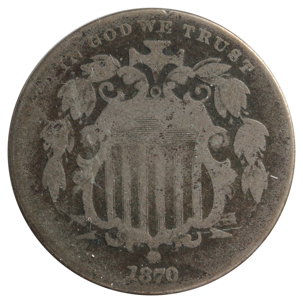 1870 USA Nickel G-VG (G-6) Impaired