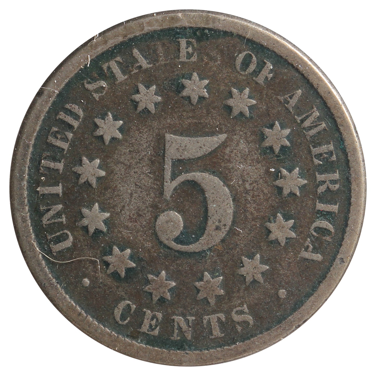 1870 USA Nickel G-VG (G-6) Impaired
