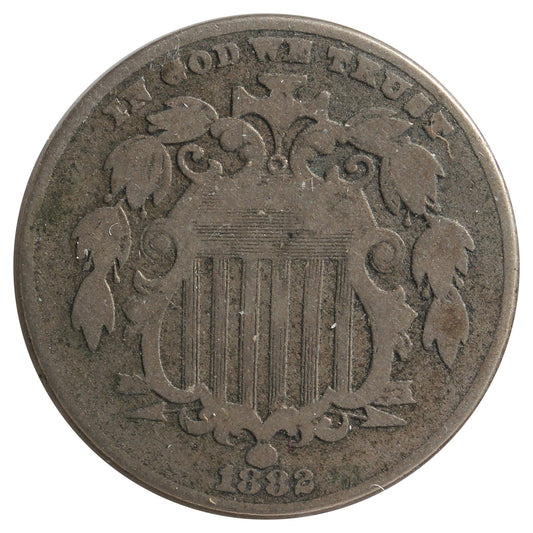 1882 USA Nickel VG-F (VG-10) Impaired