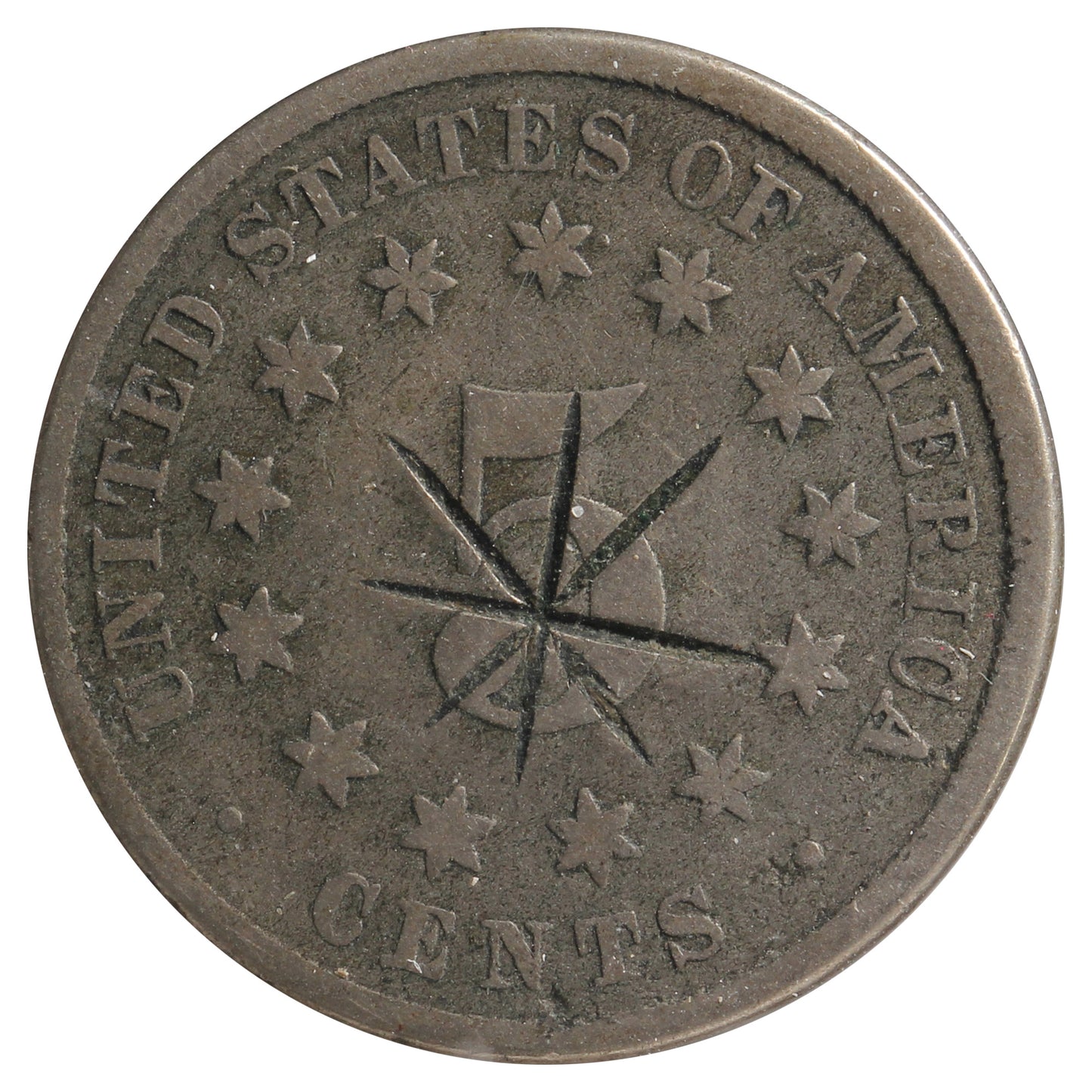 1882 USA Nickel VG-F (VG-10) Impaired