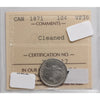 1871 Canada 10-cents ICCS Certified VF-30 Cleaned