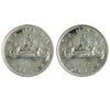 Pair of 1975 Attached & Detached Jewel Canada Nickel Dollar Proof Like (Impaired) 2pcs