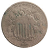 1867 No Rays USA Nickel Very Good (VG8) Scratched, Cleaned or Impaired