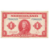 Netherlands 1943 1 Gulden Note, Pick #64a, VF-EF