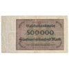 Germany 1923 500,000 Mark Note, F (Impaired)