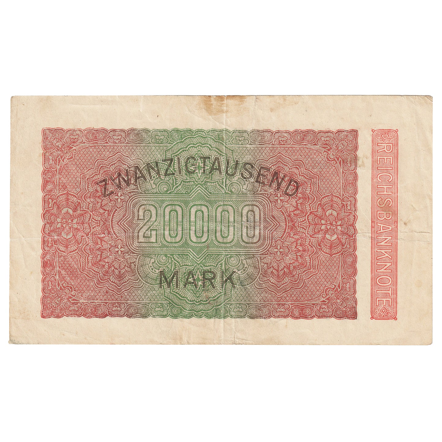 Germany 1923 20,000 Mark Note, Pick #85b (Impaired)