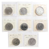 Lot of 8x 1967-1986 Canada Dollar ICCS Cert. MS60 to MS65, 8Pcs.