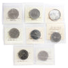 Lot of 8x 1967-1986 Canada Dollar ICCS Cert. MS60 to MS65, 8Pcs.