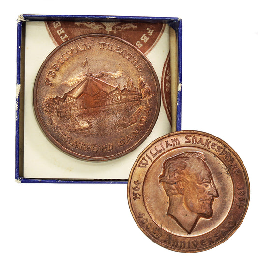 City of Stratford 400th Anniversary of William Shakespeare Commemorative Medallion