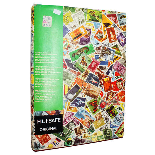 500+ Canada Stamps in original Fil-I-Safe Stamp Album (Small Rip on Cover)