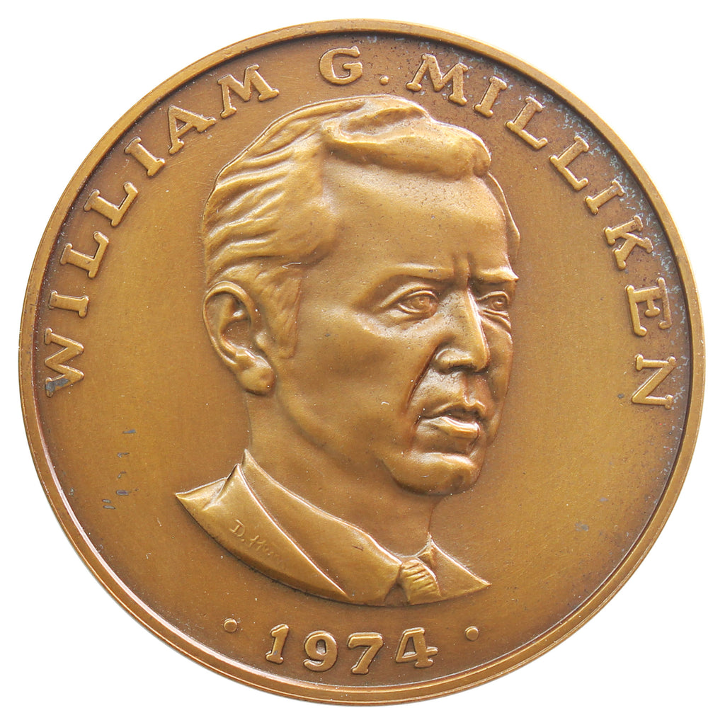 1974 William G. Milliken - State of Michigan Governor Medallion
