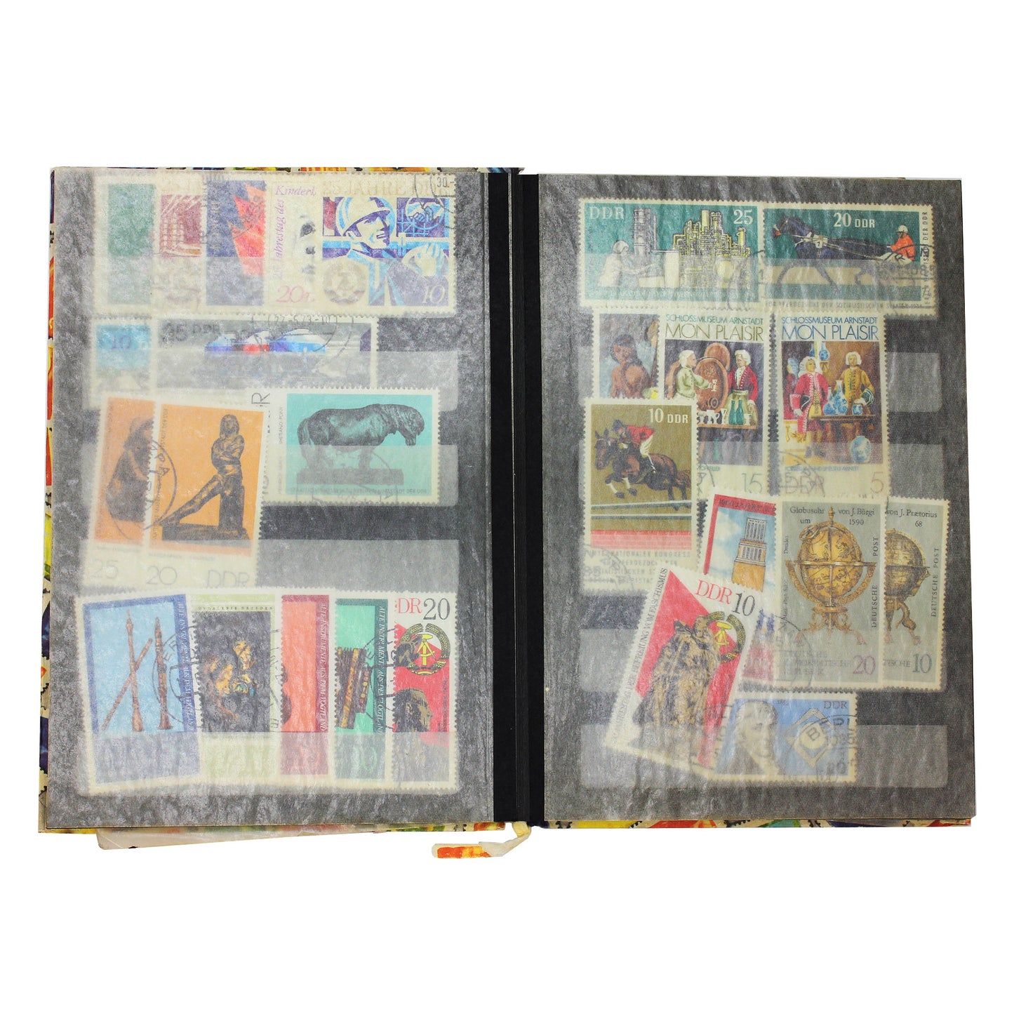 100+ World Stamps in Palma Album