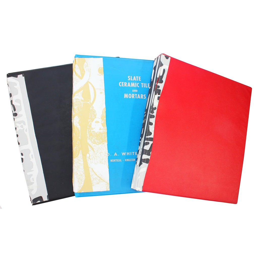 Lot of 3x 500+ World Stamps in Red, Black and Blue Album