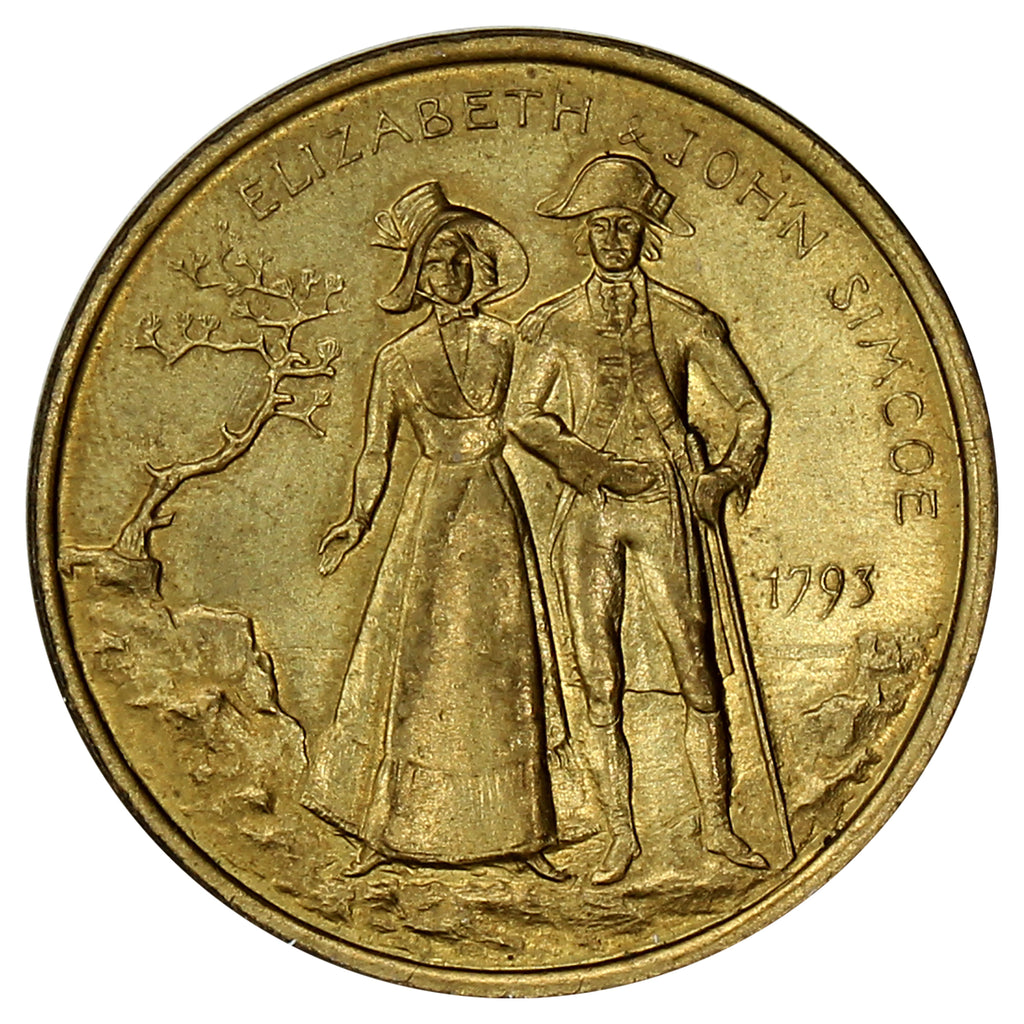 1993 Toronto, ON Elizabeth and John Simcoe 200th Anniversary Medallion