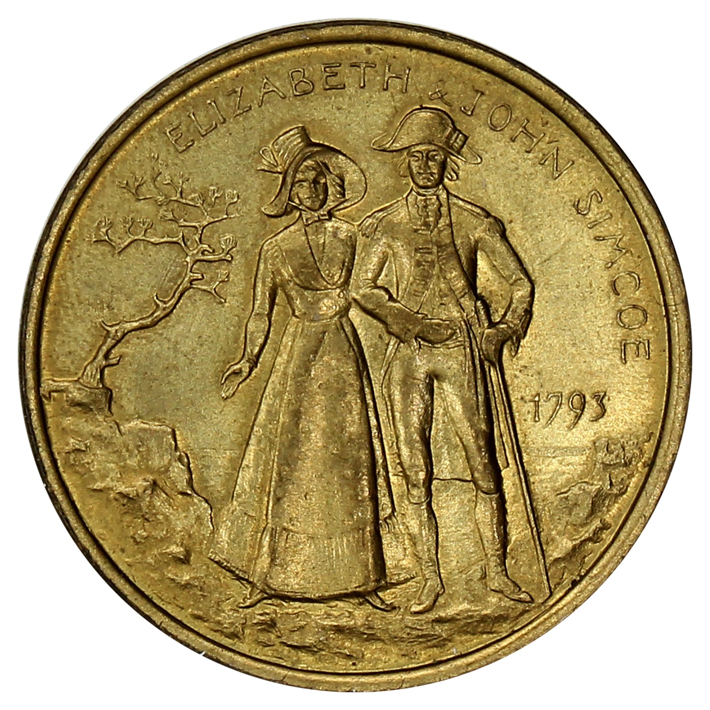 1993 Toronto, ON Elizabeth and John Simcoe 200th Anniversary Medallion