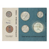 1966 Australia 6-coin Uncirculated Set in Blue Card (Impaired)