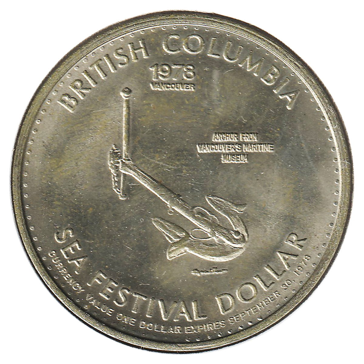 1978 Vancouver, BC Sea Festival Dollar