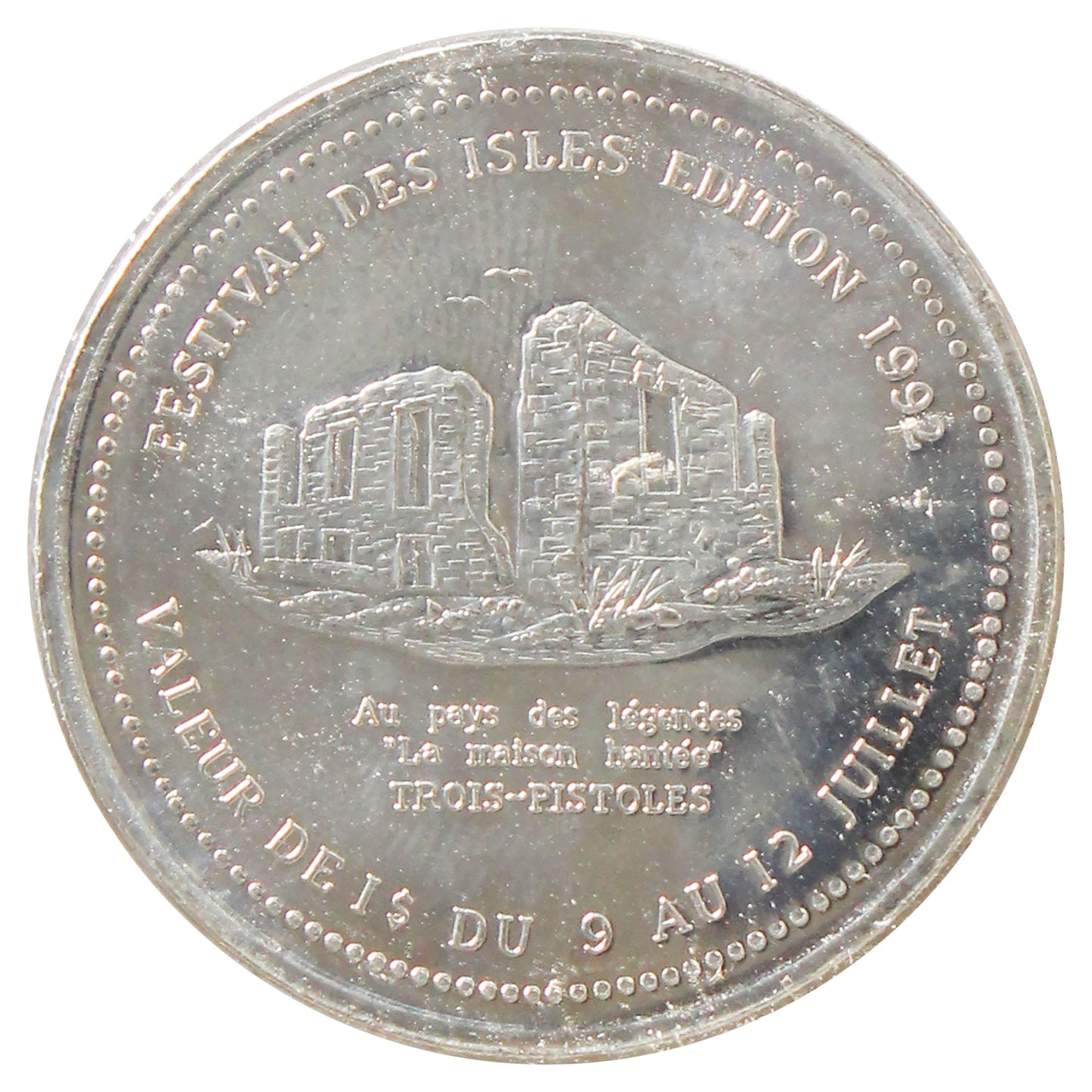 1992 Trois Pistoles, QC $1 Trade Token - The Legend of the Haunted House