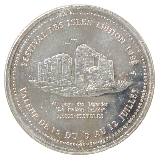 1992 Trois Pistoles, QC $1 Trade Token - The Legend of the Haunted House