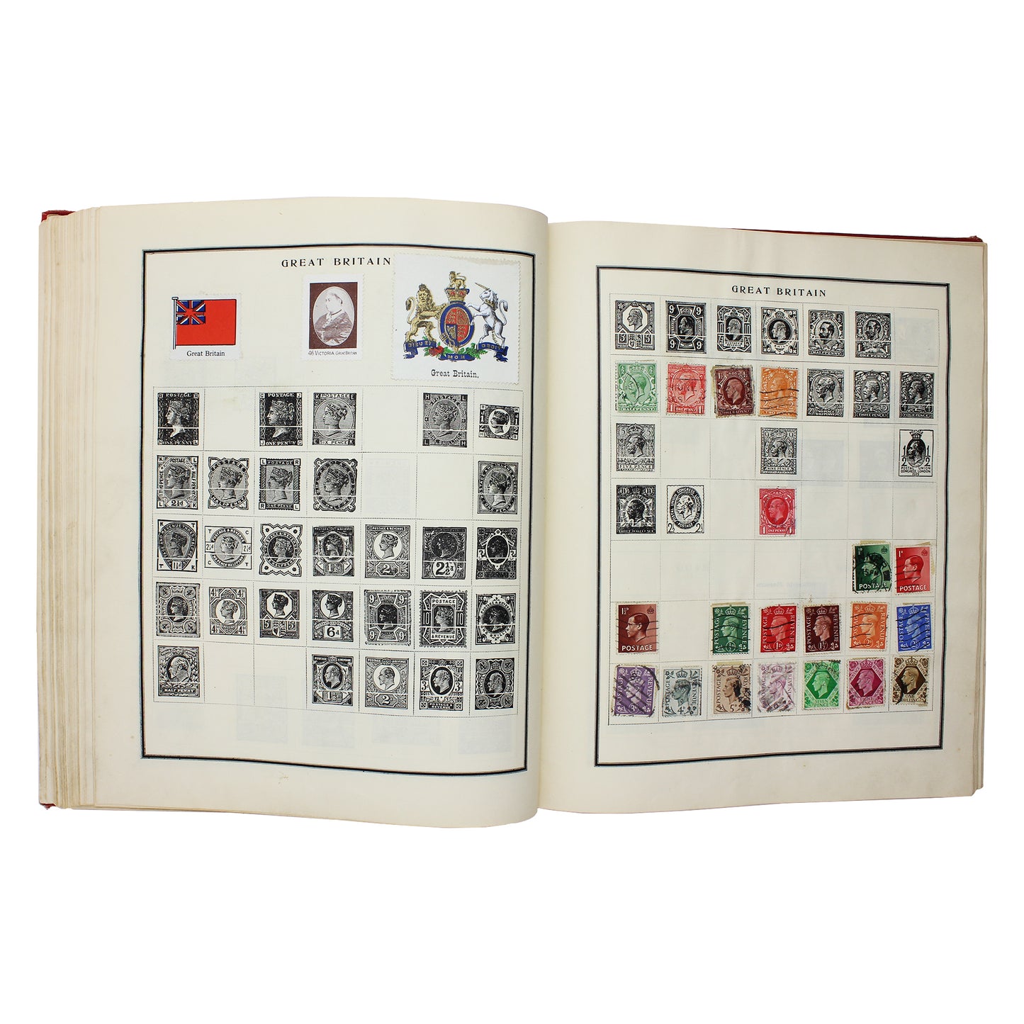 100+ World Stamps in Modern Postage Stamp Album