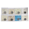 Lot of 8x 1944-2023 Canada 5-cents ICCS Certified MS60 to PL/SP66 8Pcs.