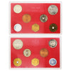 1986 Japan 6-Coin Mint Set W/Brass Year of The Tiger Medallion (Impaired)