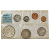1967 New Zealand 7-Coin Proof Set (Pack Stained)