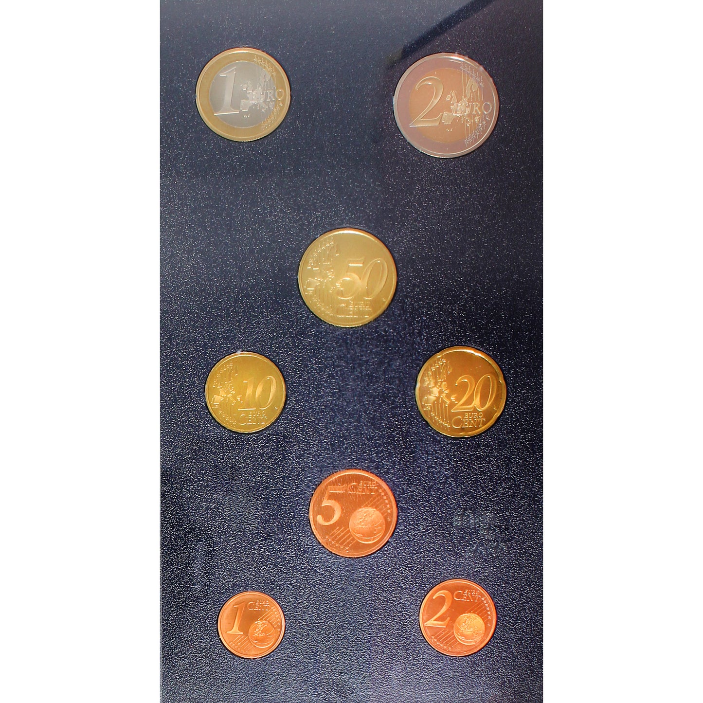 2001 France 8-Coin Proof Set (Impaired)