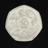 1973 Great Britain 50 Pence in Display Box (Lightly Toned)
