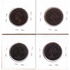 Lot of 4x 1890H-1900 Canada 1-cent, F-VF to VF-EF, 4Pcs. (Impaired)